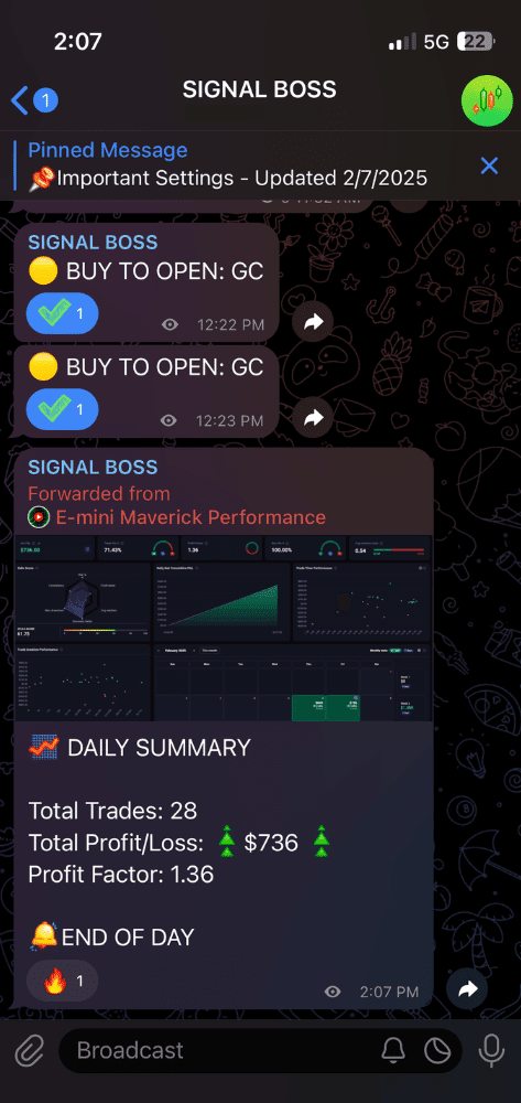 feb 7th trade log