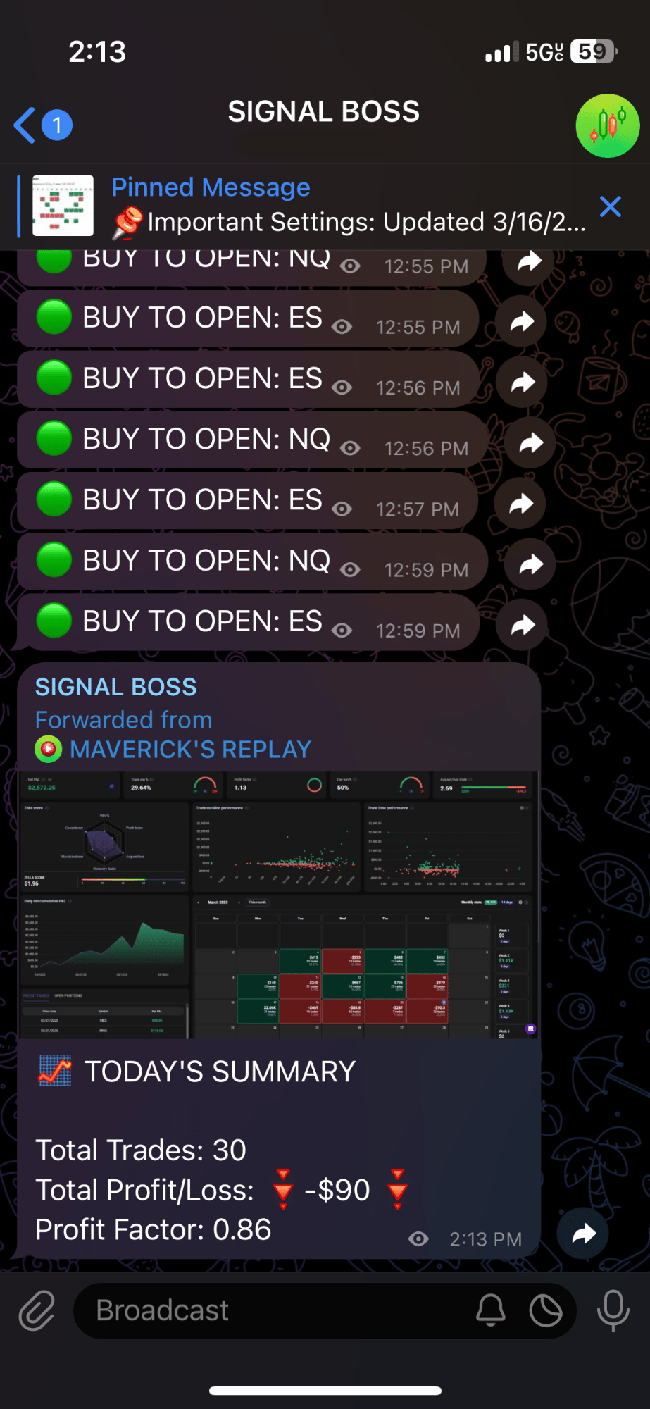 march 21st 2025 trade log