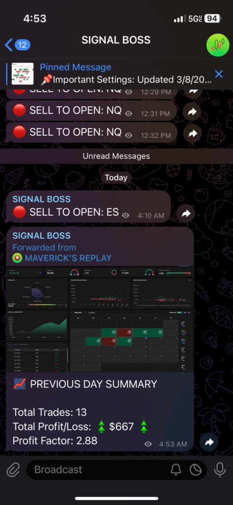 march 12th 2025 trade log