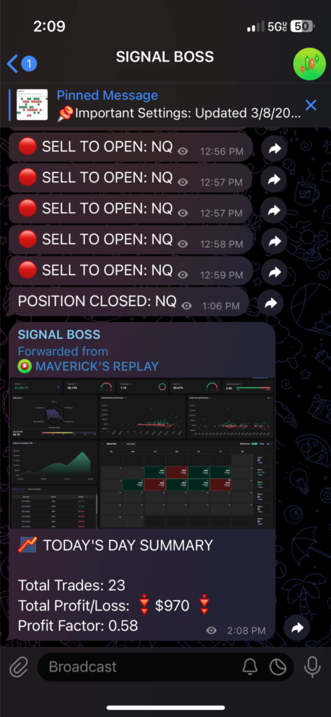 March 14th 2025 trade log
