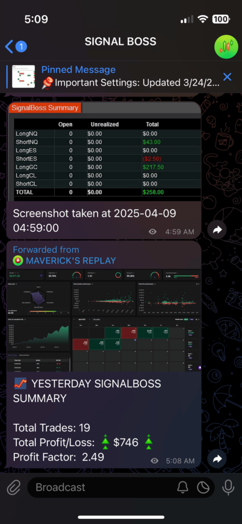 april 8th 2025 trade log