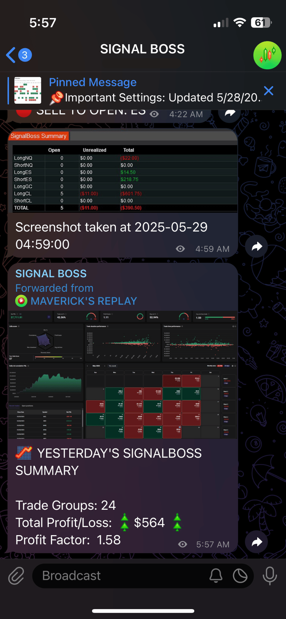 may 28th 2025 trade log