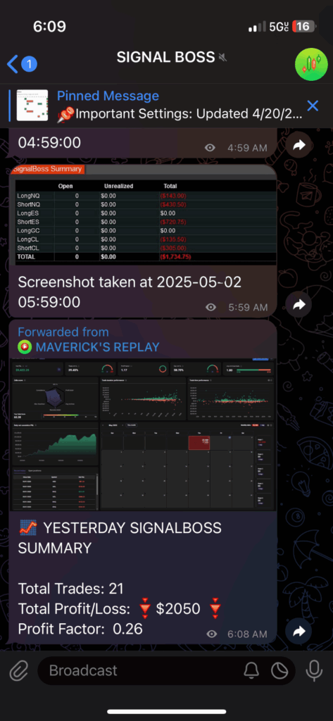 April 31 2025 trade log