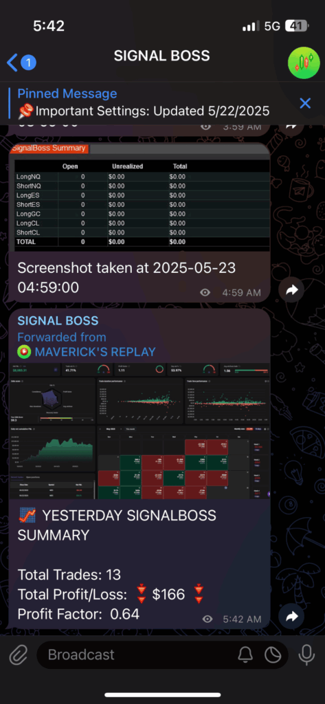 may 22nd 2025 trade log