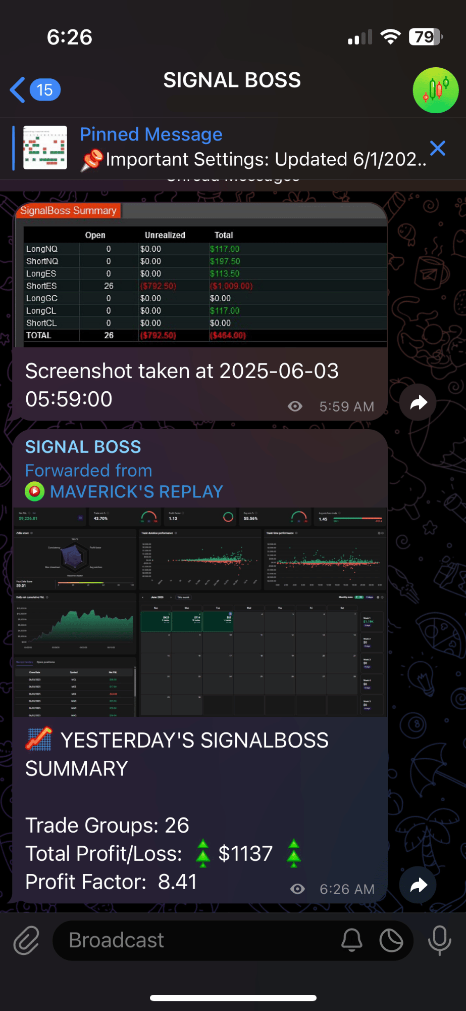 June 2nd 2025 trade log