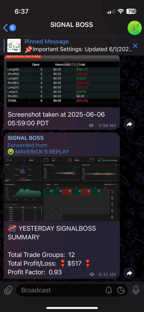 June 5th 2025 trade log